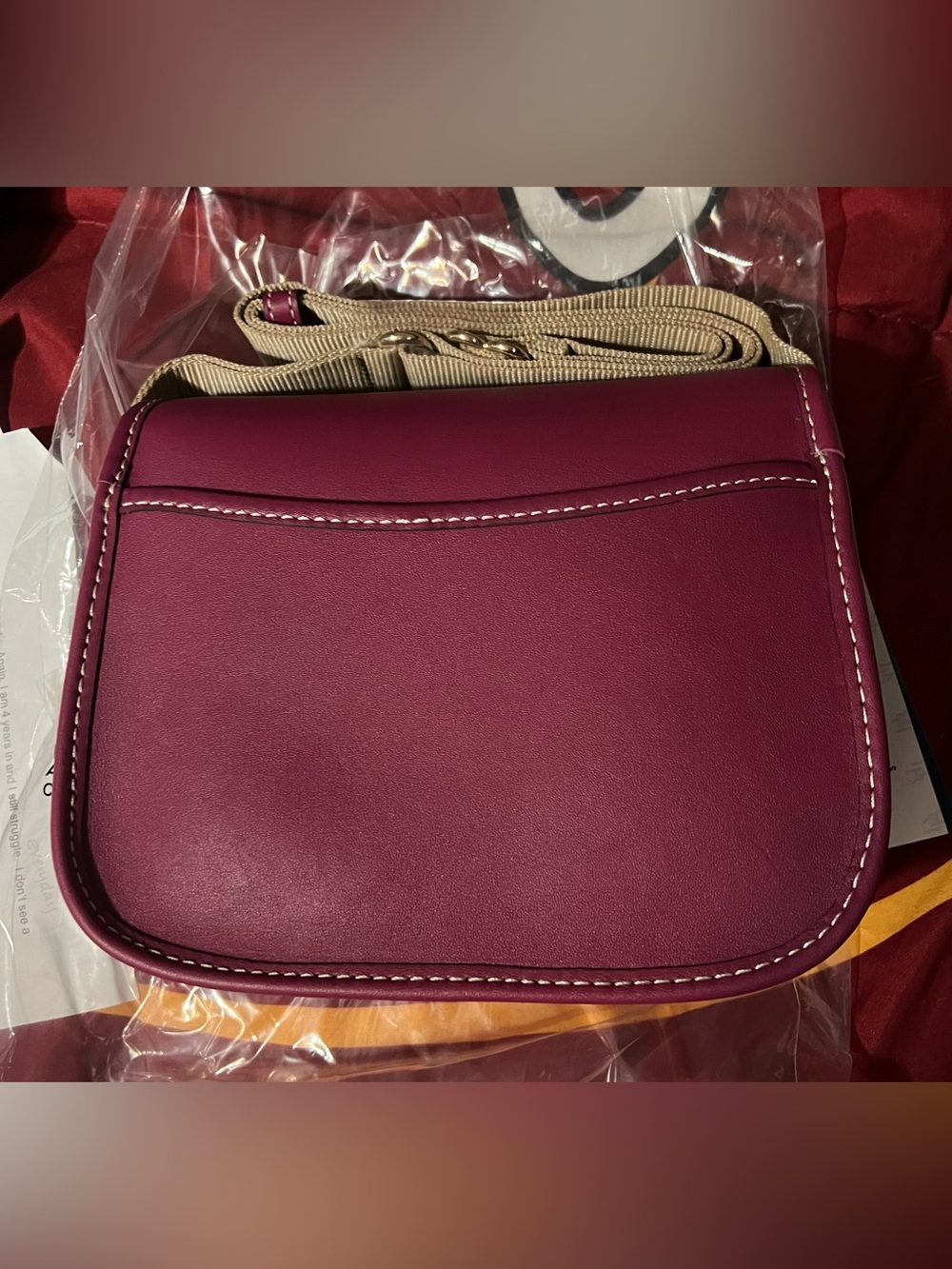 Dooney & Bourke Fuchsia Crossbody Bag NWT - Picture 9 of 9
